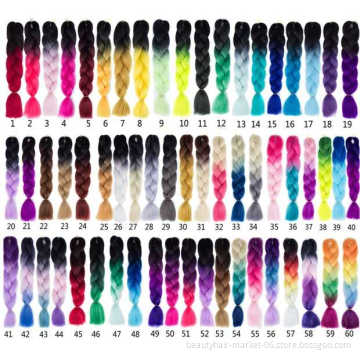 synthetic hairpiece colors 33 99j blue ombre two tone hair extensions piece expressions braid hair weave bulk for braiding
